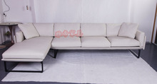 厂家批发 现代简约北欧转角真皮休闲时尚客厅沙发 组合沙发
