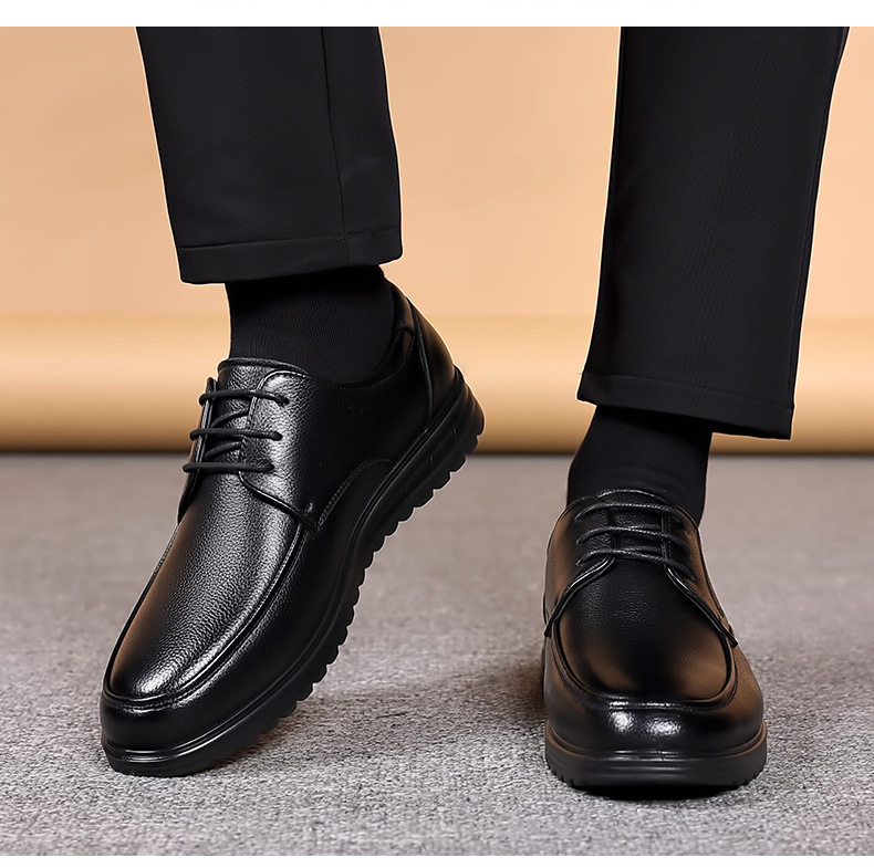 Giày lười nam da bò mềm đế êm, kiểu mũi tròn gót thấp, size lớn cho người lớn tuổi — CS8877 Màu Nâu, CS8877 màu đen chi tiết 15