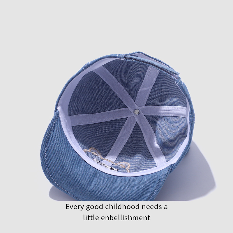 Sombreros para bebés primavera y otoño delgados sombrero de béisbol sombrero de protección solar pequeño mes vaquero hombre sombrero de visor de sol