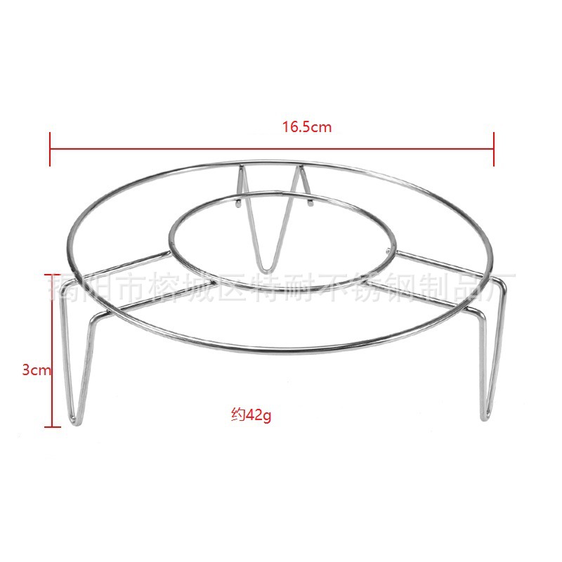 Rejilla de vapor universal engrosada de acero inoxidable para cocinar verduras al vapor, rejilla de vapor para ollas arroceras de patas altas y ollas a presión, rejilla de vapor del fabricante.