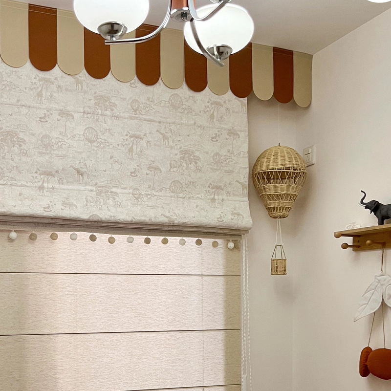 Bedroom Roman Blinds, High-Blackout Curtains for Children's Room, Living Room, Study, Bay Window Sunshade, Jacquard Custom Roman Blinds Bedroom Roman Blinds, High-Blackout Curtains for Children's Room, Living Room, Study, Bay Window Sunshade, Jacquard Custom Roman Blinds