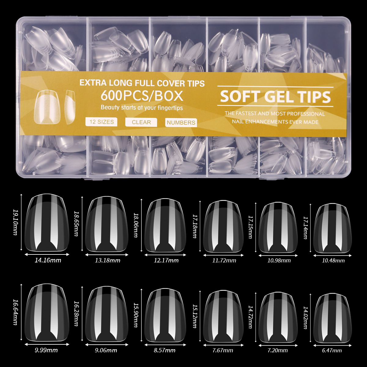 Estilo explosivo transfronterizo de uñas, lentejuelas, uñas postizas semi-esmeriladas, cajas al por mayor, nuevas pegatinas de uñas que no dejan marcas