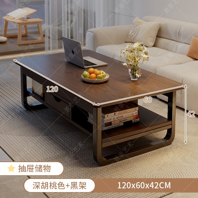 Mesa de té sala de estar doméstica pequeña casa al lado de un sofá balcón mesa de té pequeña mesa de té alquiler de mesa baja rectangular