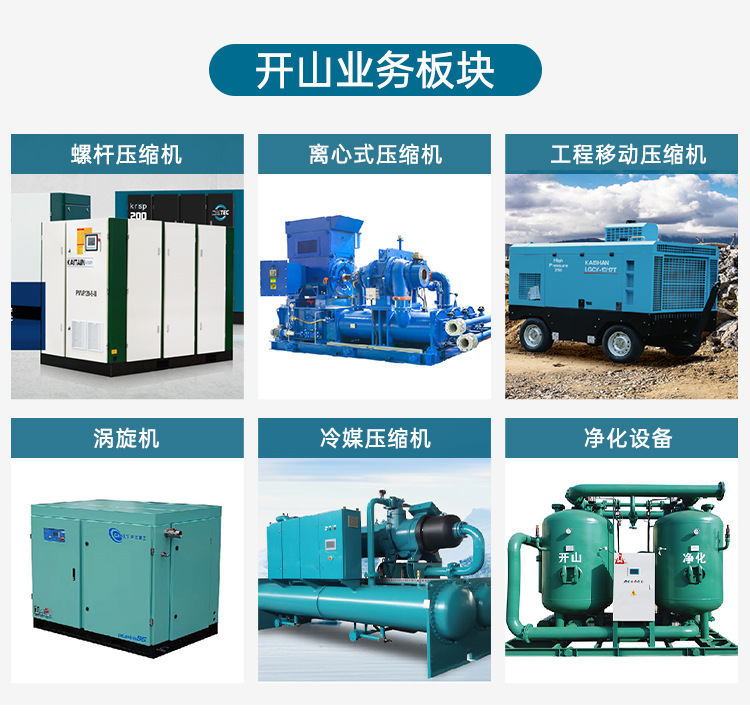 Kaishan Screw Air Compressor Industrial Grade Bk7.5Kw/Pmvq/Bmvf Two-Stage Compression Permanent Magnet Variable Frequency Air Compressor