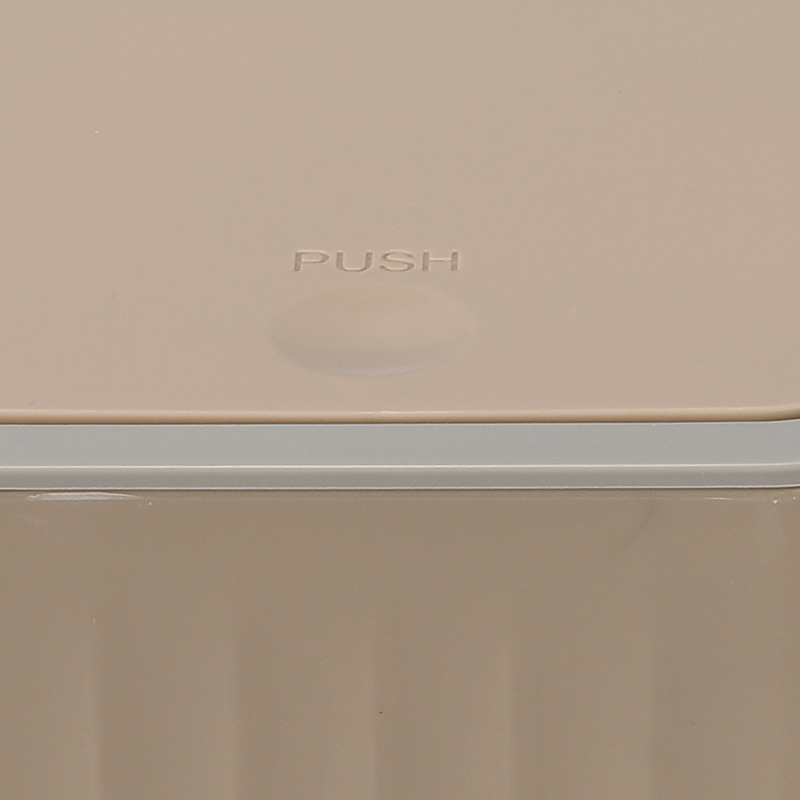 Escritorio pequeño bote de basura plástico color sólido mini coche con tapa creativo baño lavado tocador almacenamiento cesta papel