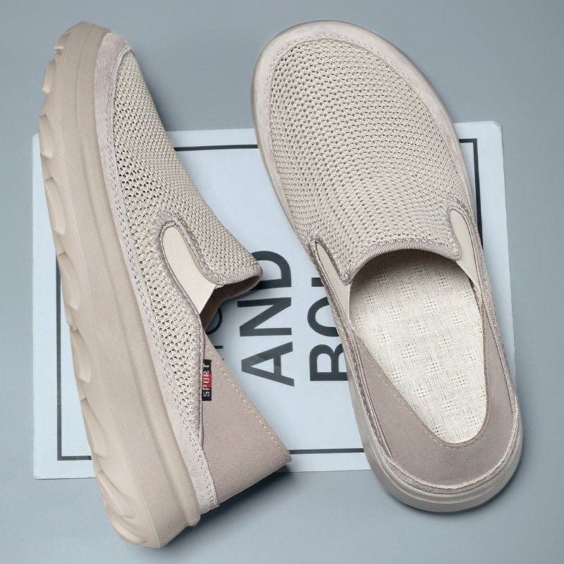 Zapatos de hombre primavera nuevos viejos zapatos de tela de Beijing zapatos de hombre transpirables no olor pies de moda de tamaño grande zapatos casuales perezosos transfronterizos