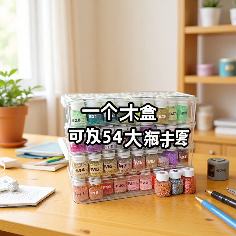 Tie-Dye Storage Box with 54 30ml Square Bottles and Color Code Stickers for Storage and Organization Tie-Dye Storage Box with 54 30ml Square Bottles and Color Code Stickers for Storage and Organization