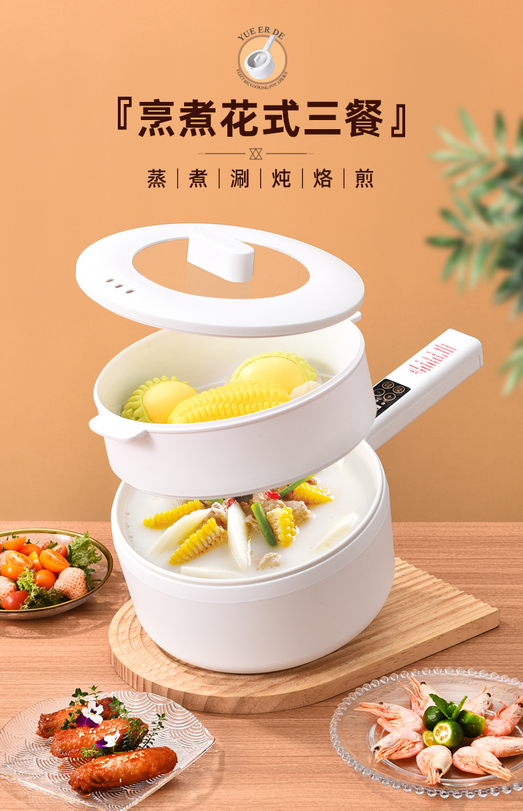 Multi-function Electric Cooker, Student Dormitory, Noodle Cooker, Electric Hot Pot, Household Electric Hot Pot, Gift