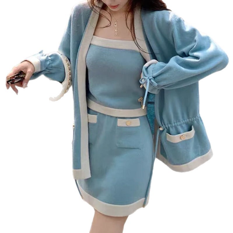 早秋羊绒高定套装香风修身时尚针织衫名媛风新款百搭轻奢女装|undefined