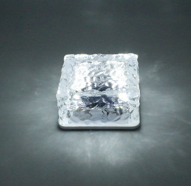 유리 큰 얼음 벽돌 차가운 흰색