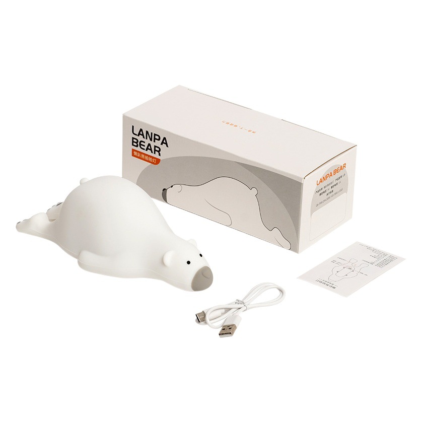 Xinqi recargable silicona Pat luz bebé enfermería noche luz dormitorio Regalo de Cumpleaños dormitorio