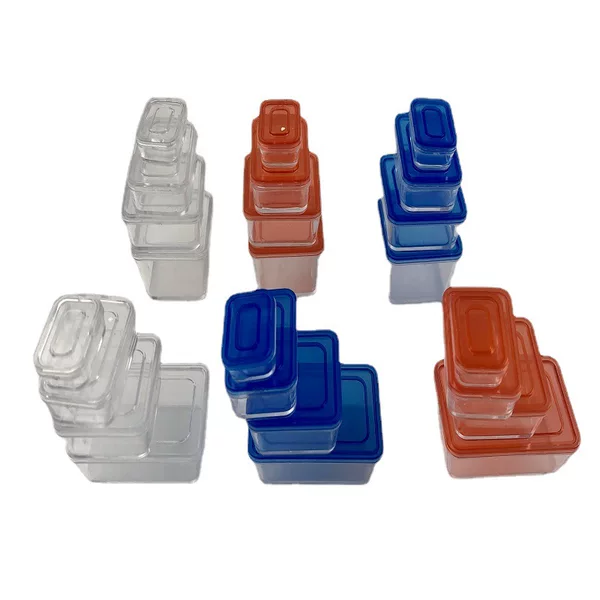 1:12 Doll House Mini Transparent Combination Preservation Box Insulation Box Bento Box Simulation Miniature Food Play Model