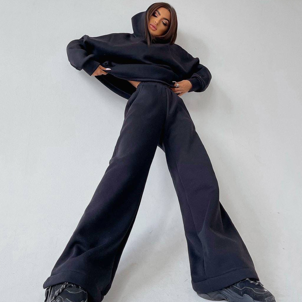 2024 Bestseller European And American Foreign Trade Women's Clothing Autumn/Winter New Hooded Pocket_ecoleips.com