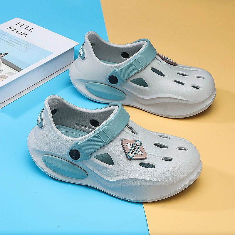 Children's summer shoes indoor for boys, non-slip beach slide, slippers, soft sole