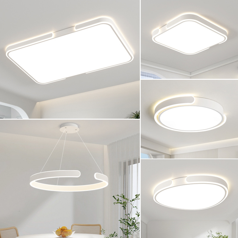 Luz de sala de estar de espectro completo lámpara principal lámpara de techo 2025 nueva lámpara de dormitorio moderna y simple lámpara de protección de ojos