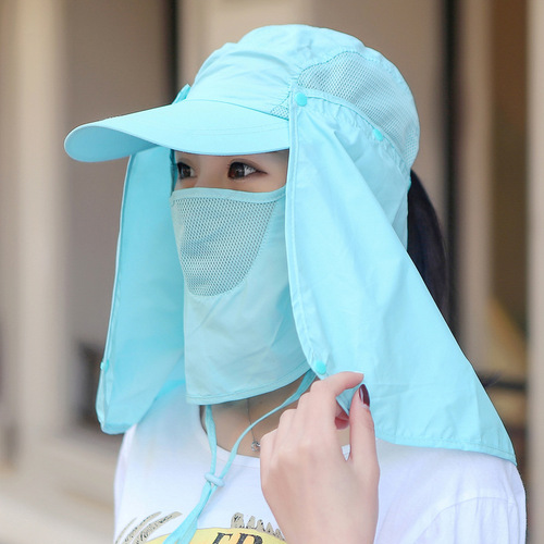 Dust and Mosquito Protection Curtain Cap Baseball Cap Summer Women's Sunshade Sun Protection Cap Casual Duckbill Hat One Piece Dropshipping