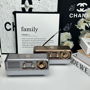 Hot-Selling Atmosphere Light, Creative Multi-Functional Card Audio Souvenir, Portable Multi-Band Fm Retro Radio