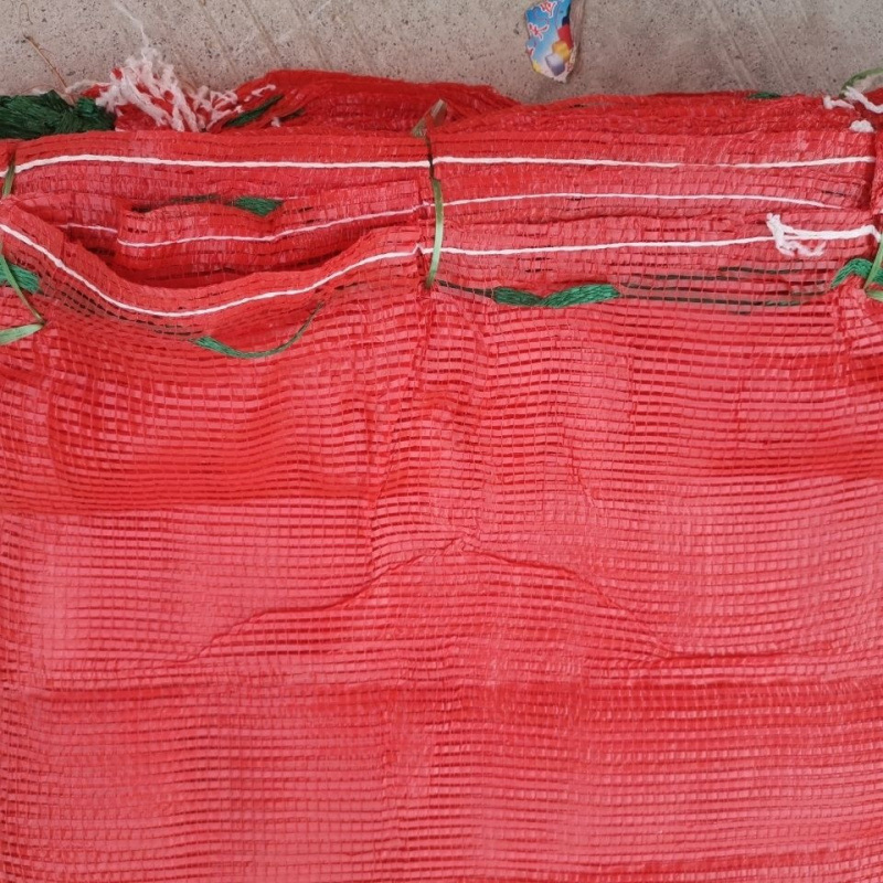Bolsa de malla Bolsa tejida Bolsa de malla de maíz al por mayor Bolsa de malla Ajo Cebolla Patata Frutas y verduras Bolsa de malla Bolsas de malla de aves de corral