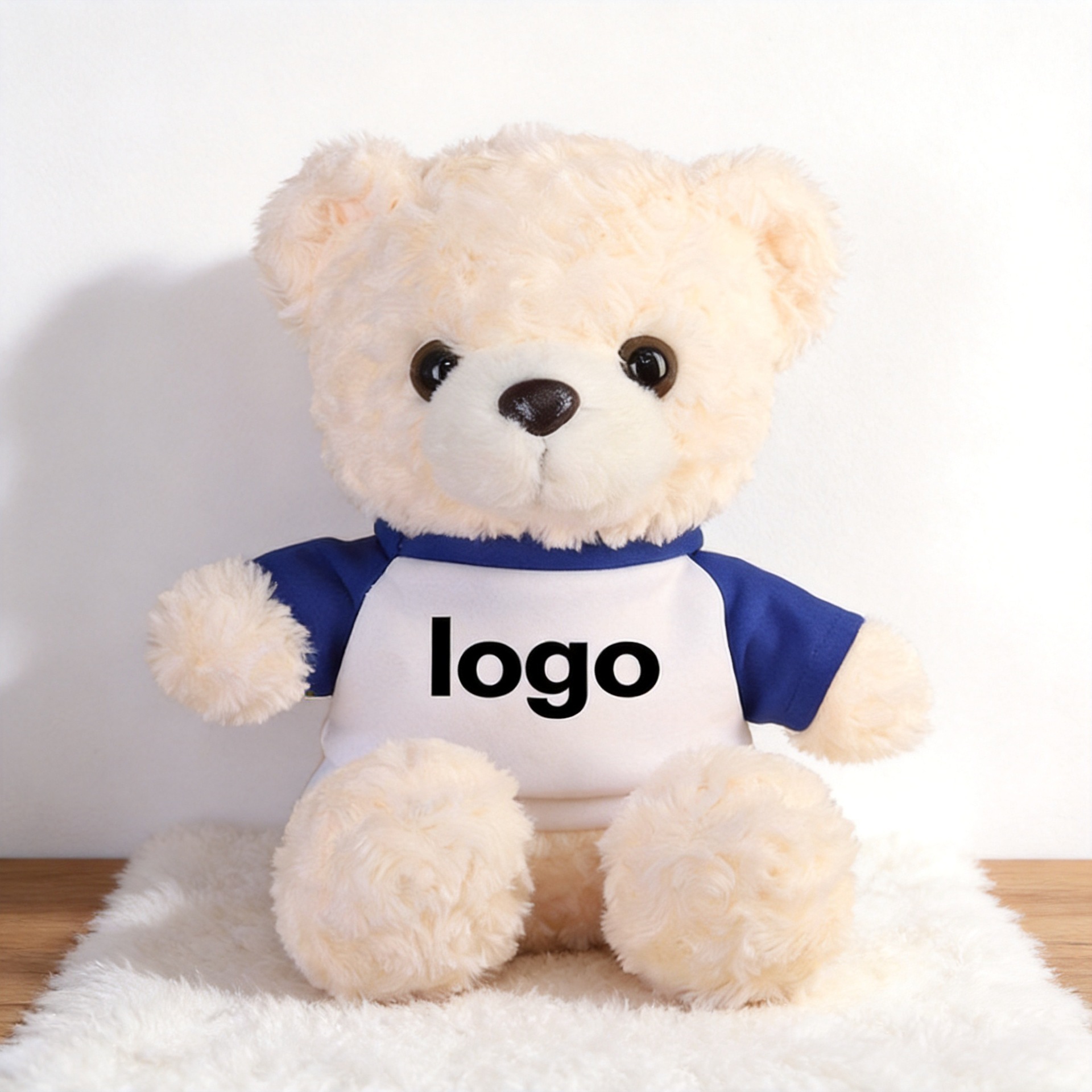 El oso blanco azul
