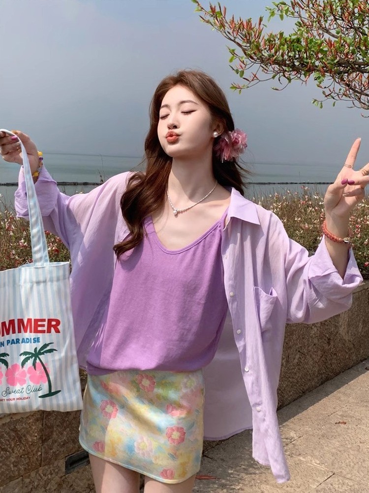 바이올렛 - 얇은 어깨끈