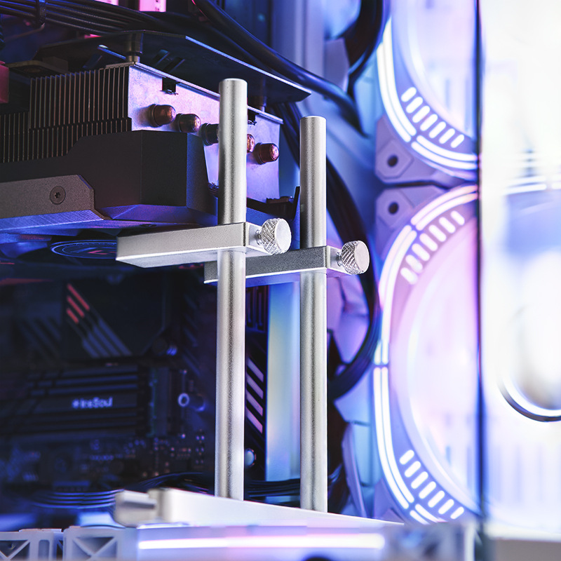 Vista al mar fría Sala chasis tarjeta gráfica soporte posición del ventilador soporte de la tarjeta gráfica montada en la parte inferior soporte vertical Jack fijo