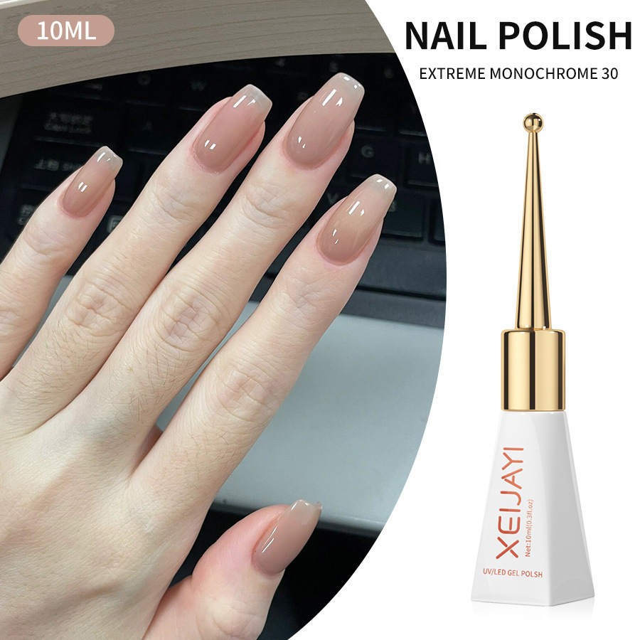 Manicure new popular monochrome Nail Polish glue nude New phototherapy long-lasting disposable glue for nail salon