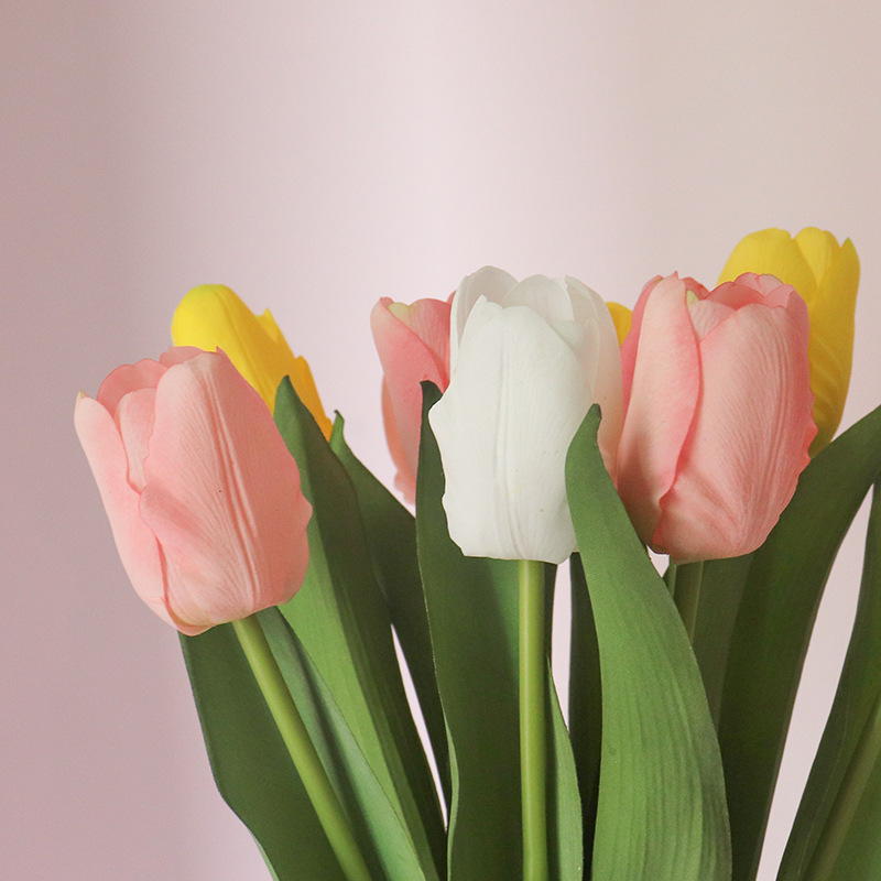 Large tulip artificial flower cake shop fake flower wholesale feel moisturizing flower photography photography living room home soft decoration