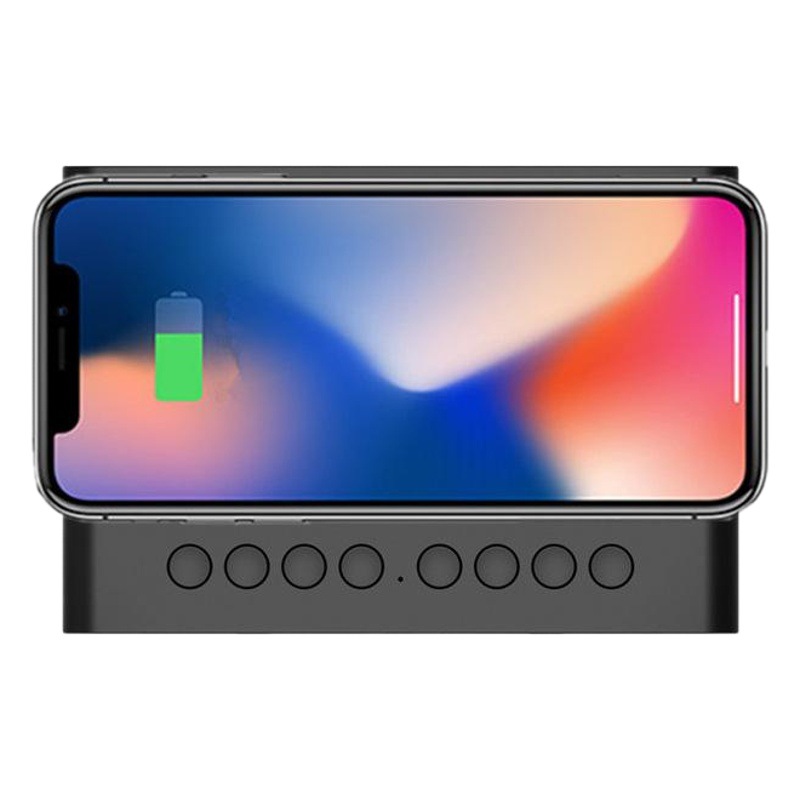 Altavoz Bluetooth nuevo reloj de carga inalámbrica LED despertador audio Comercio exterior popular nuevo carga inalámbrica Bluetooth audio