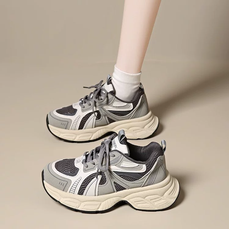 Обувь папы женская весна 2025 новая дикая дышащая повседневная обувь спортивная обувь