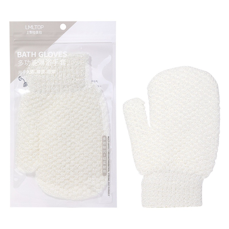 Guante de Baño Exfoliante LMLTOP, Herramienta de Limpieza y Fregado para Baño C167