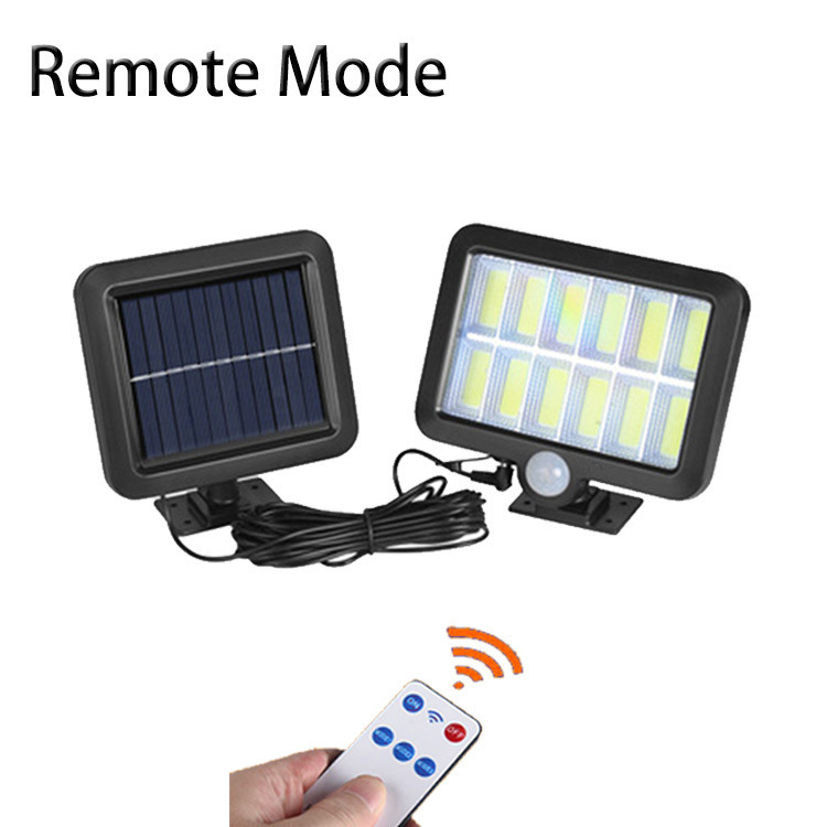 Luz de jardín con energía solar, luz de pared impermeable con sensor de movimiento para exteriores, iluminación para garaje, sensor inteligente, súper brillante.