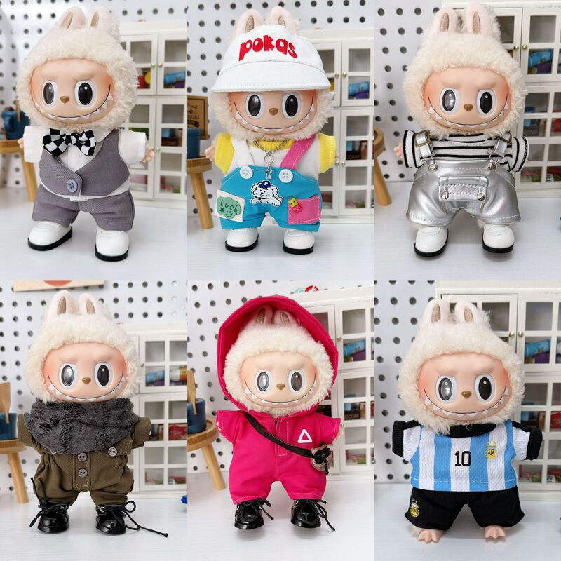Affordable Vinyl Doll Clothes 17cm Doll Clothes Cloth Change Outfits Overalls Set Pull-On Clothes Affordable Vinyl Doll Clothes 17cm Doll Clothes Cloth Change Outfits Overalls Set Pull-On Clothes