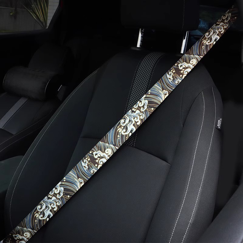 Car modification belt and wind carp seat safety belt 4.8cm wide color modification belt woven