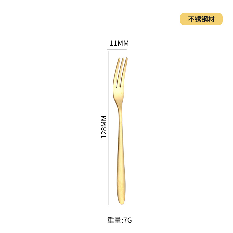 304 horquilla de frutas de acero inoxidable horquilla de pastel de luna de otoño horquilla de postres creativa horquilla de cuchillo de dos dientes horquilla de pastel de hotel