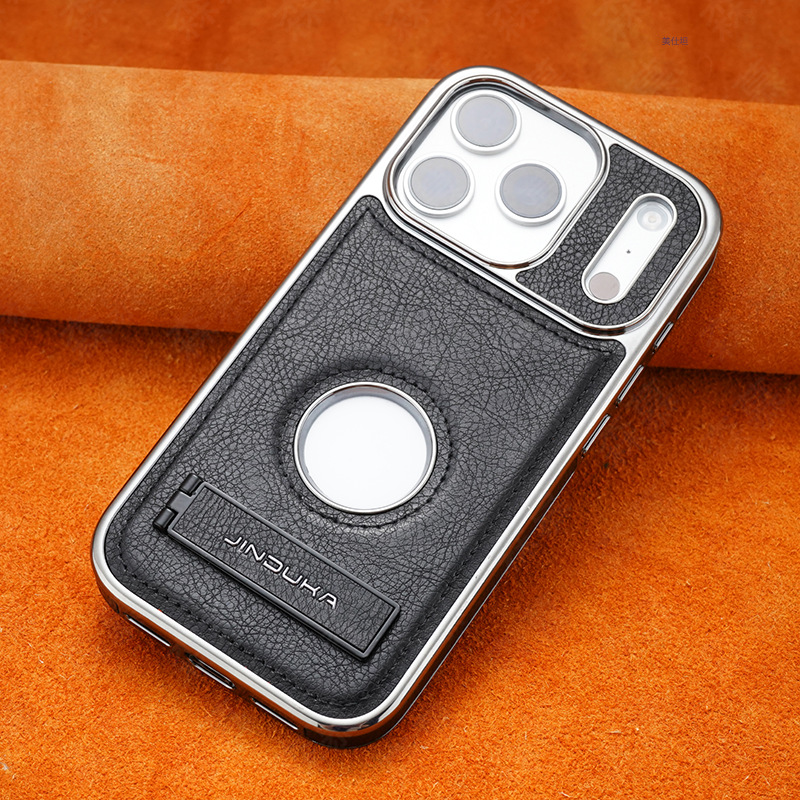 Ốp lưng điện thoại chống sốc viền dày, mạ điện trong suốt, phù hợp iPhone 13-17 Pro Max — [Giá đỡ D22 màu đen ★ Da lộ ra ngoài】 Lỗ thấu kính lớn, [Giá đỡ D22 màu nâu nhạt ★ Da lộ ra ngoài】 Lỗ thấu kính lớn, [Giá đỡ D22 màu xanh lá cây ★ Da lộ ra ngoài】 Lỗ thấu kính lớn, [Giá đỡ D22 màu tím ★ Da lộ ra ngoài】 Lỗ thấu kính lớn chi tiết 4