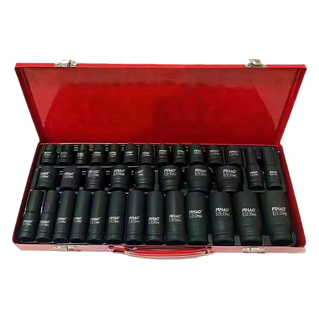 Маленькая втулка для пневматического пистолета из 35 предметов 1/2 прочная утолщенная удлиненная отвертка Электрический гаечный ключ инструмент костюм с шестигранной втулкой