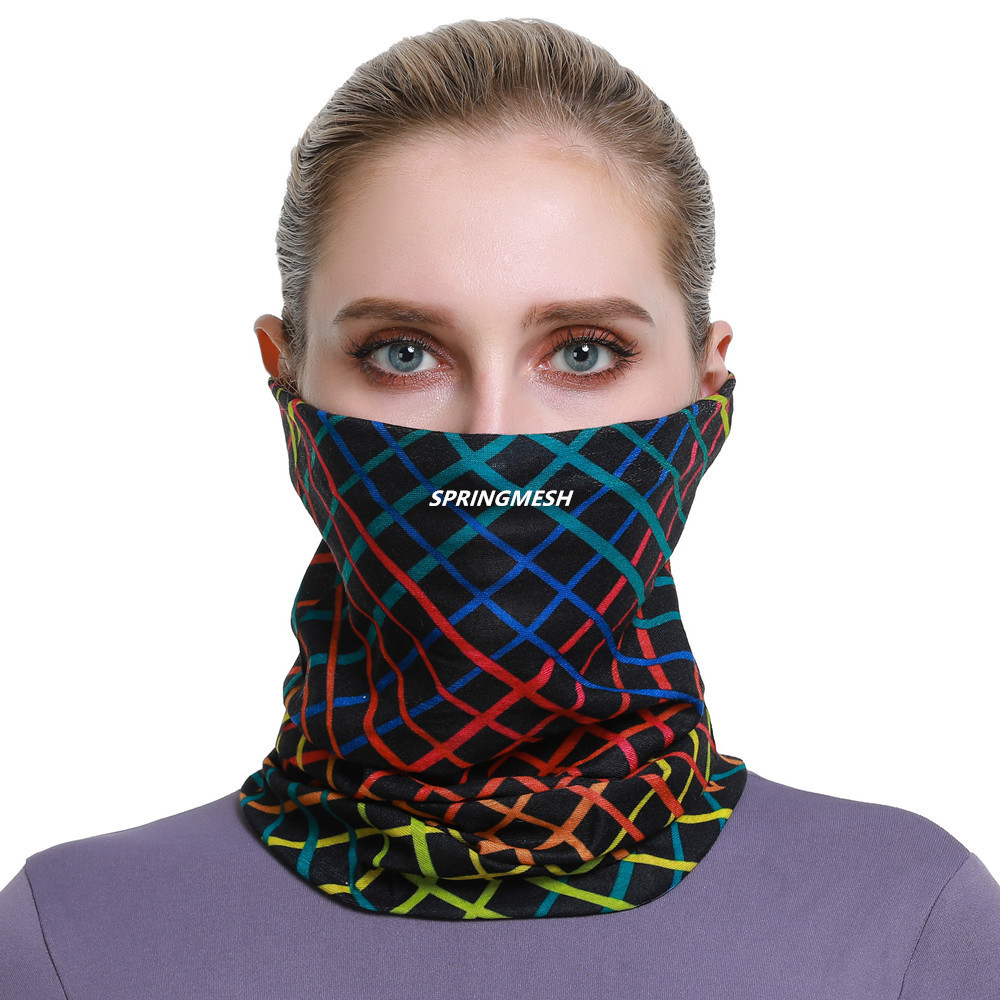 Outdoor sun protection and UV protection face mask for men and women, breathable neck protector, cycling neck gaiter, seamless magic headscarf