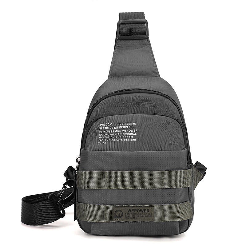 WEPOWER nuevo bolso de hombro resistente al desgaste para negocios de cercanías, bolso de pecho resistente al agua para viajes de ocio para hombres, portátil