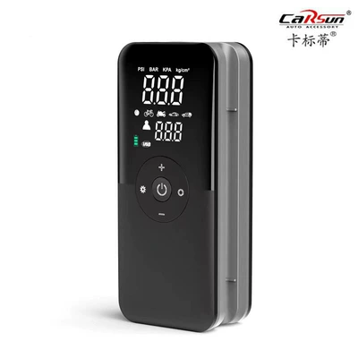 Multifunctional car air pump mini smart handheld car portable air pump digital display fast charging wireless air pump (Hava nasosu) - t3106-1s-air-pump-black