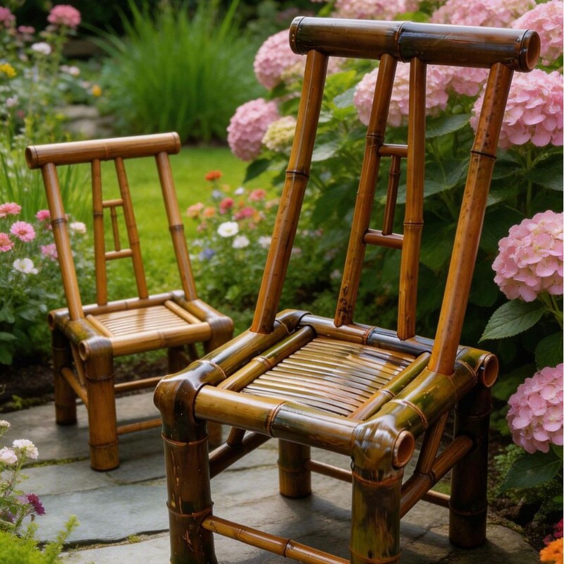 Traditional bamboo chair with backrest, dining table and chairs, restaurant hot pot table, hand-woven bamboo vintage tea table, courtyard bamboo chair Traditional bamboo chair with backrest, dining table and chairs, restaurant hot pot table, hand-woven bamboo vintage tea table, courtyard bamboo chair