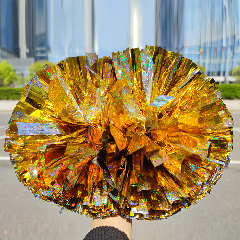 Láser brillante competencia profesional manejar porristas danza Bola de flores de mano deportes coloridos apoyos de pelota