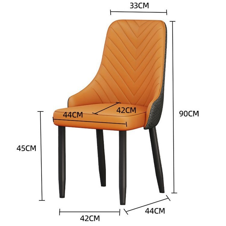 Silla de comedor blanda para el hogar Hotel Western Restaurant Club Silla de ocio Café Respaldo Silla de ocio Silla de negociación