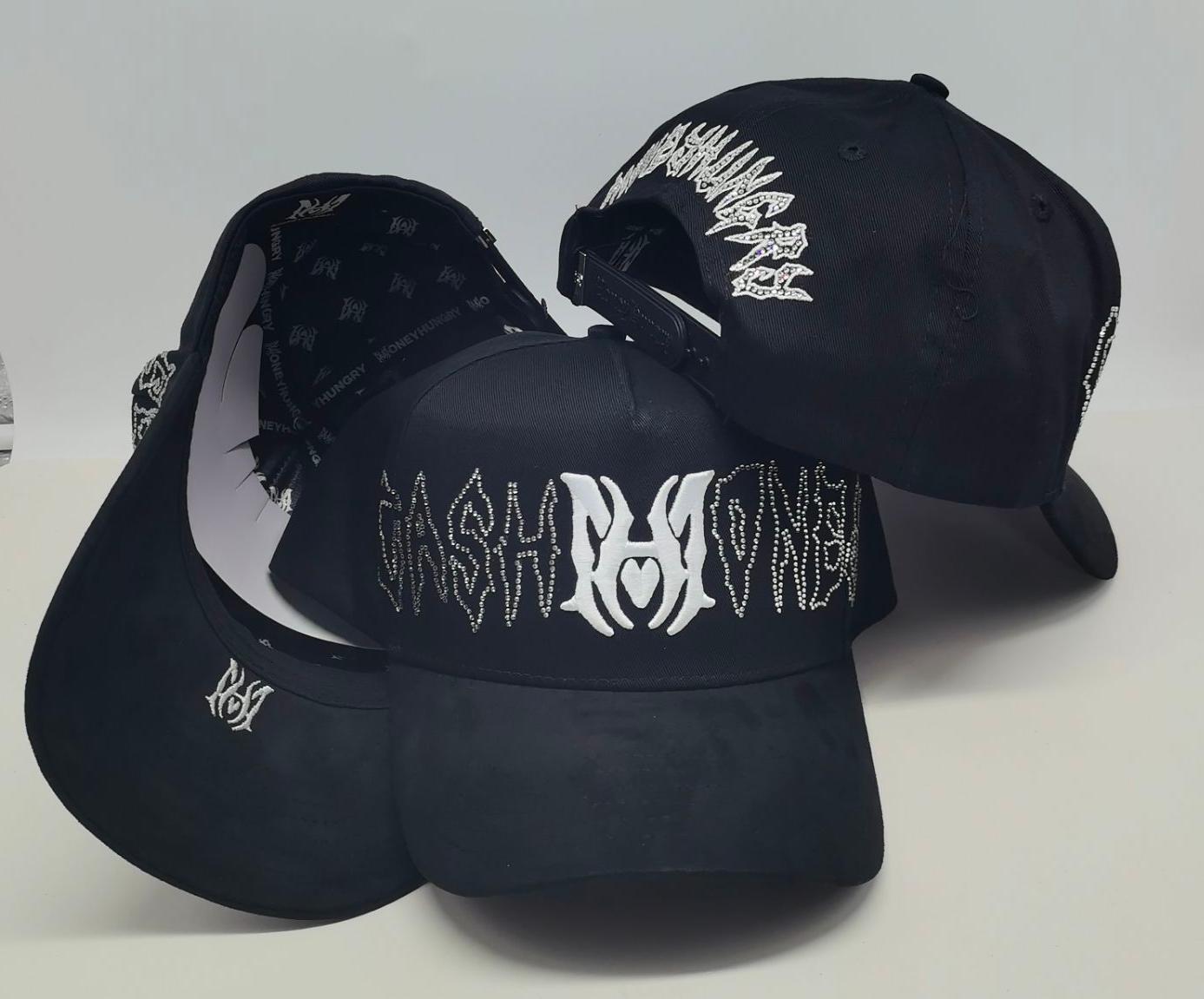 Nuevo Meike Duo Dandy bordado ajustable gorra de boca de pato borde curvo gorra de béisbol con diamantes barba tío