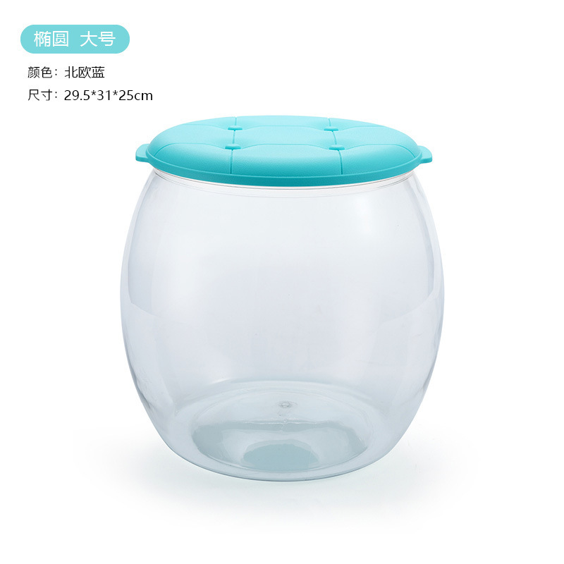 子供用ぬいぐるみ収納ボックス、丸型透明収納バケツ、家庭用積み木収納ベンチ、大容量|undefined