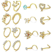 F 71976 Diamond butterfly nose stud set ����������ıǶ���