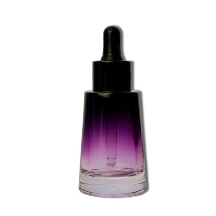 Botella de goteo cónico de 30ml botella de esencia cosmética botella de aceite esencial botella de vidrio en forma de botella de embalaje en stock