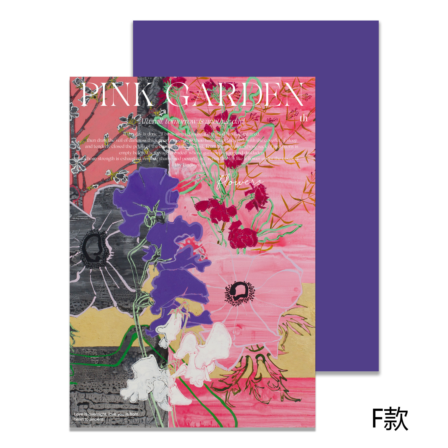 Papel de embalaje de estilo de pintura al óleo de nuevo estilo de pensamiento de siete colores, nuevo arte de floristería, cojín de flores frescas, material de papel de embalaje de bricolaje