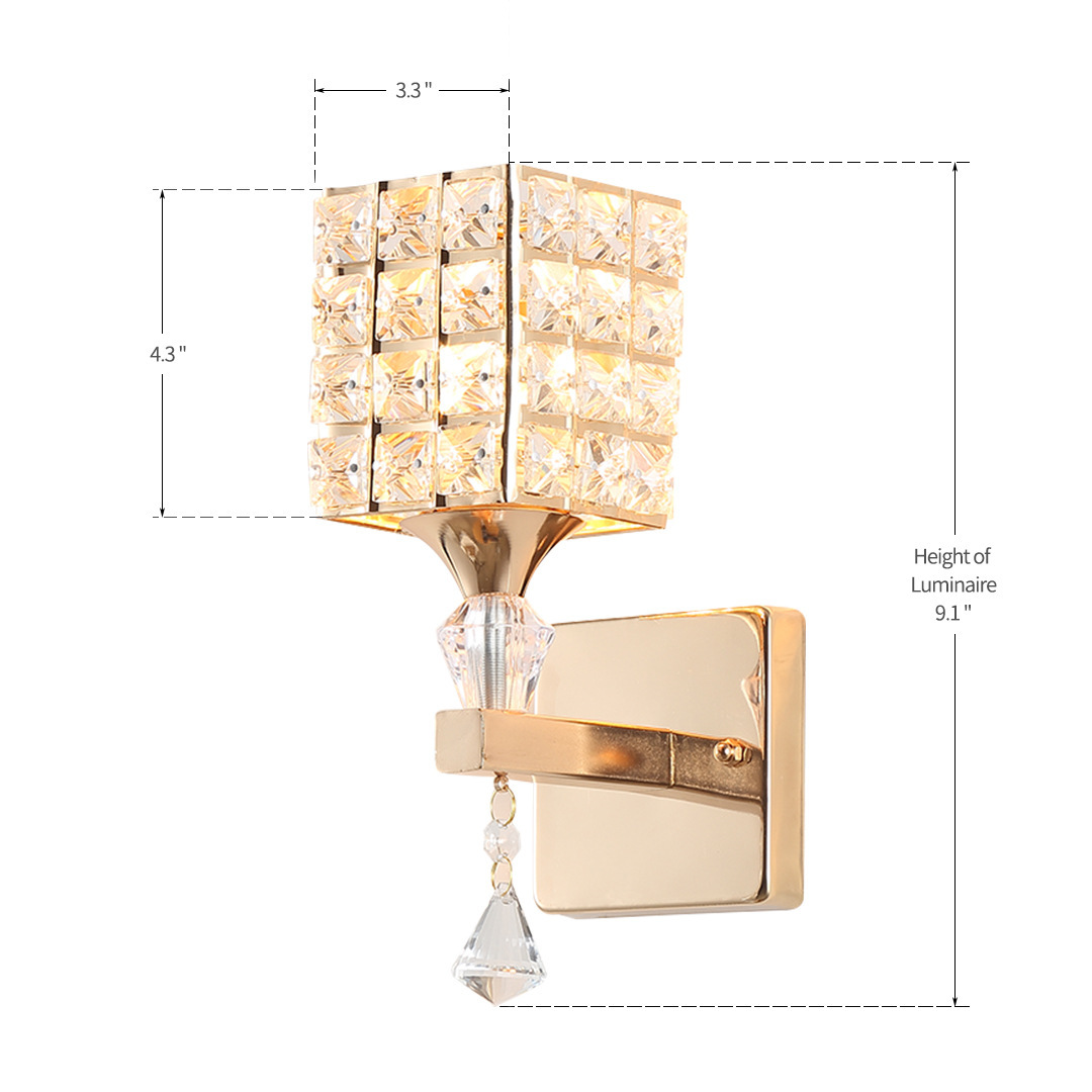 Simple minimalista Camarón lámpara de pared de cristal LED lámpara de noche dormitorio diseño sentido lámpara de pared al aire libre