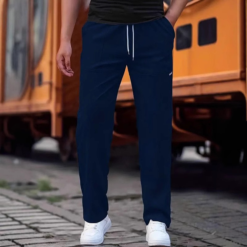 Cross-Border Amazon Temu Xiyin's Popular Large Size Men's Pants, Simple, Casual, Fashionable and Versatile Straight-Leg Sweatpants Cross-Border Amazon Temu Xiyin's Popular Large Size Men's Pants, Simple, Casual, Fashionable and Versatile Straight-Leg Sweatpants