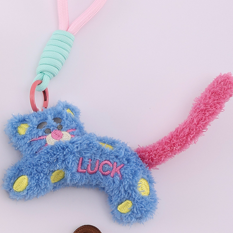 Lindo luck gato cordón de teléfono móvil creativo nueva cadena de teléfono móvil ins adornos de cámara estudiantes colgante de dibujos animados mujer